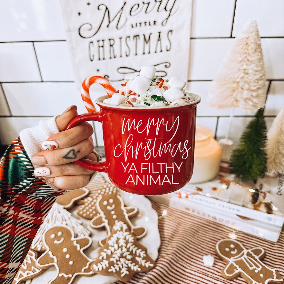 Ya Filthy Animal Ceramic Coffee Mug Funny Christmas Holiday Fun Gift for Friends