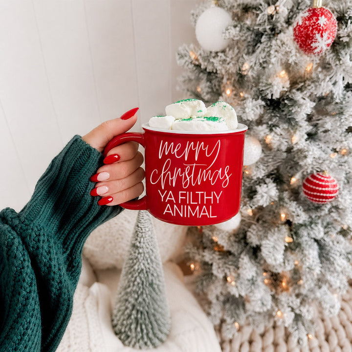 Ya Filthy Animal Ceramic Coffee Mug Funny Christmas Holiday Fun Gift for Friends
