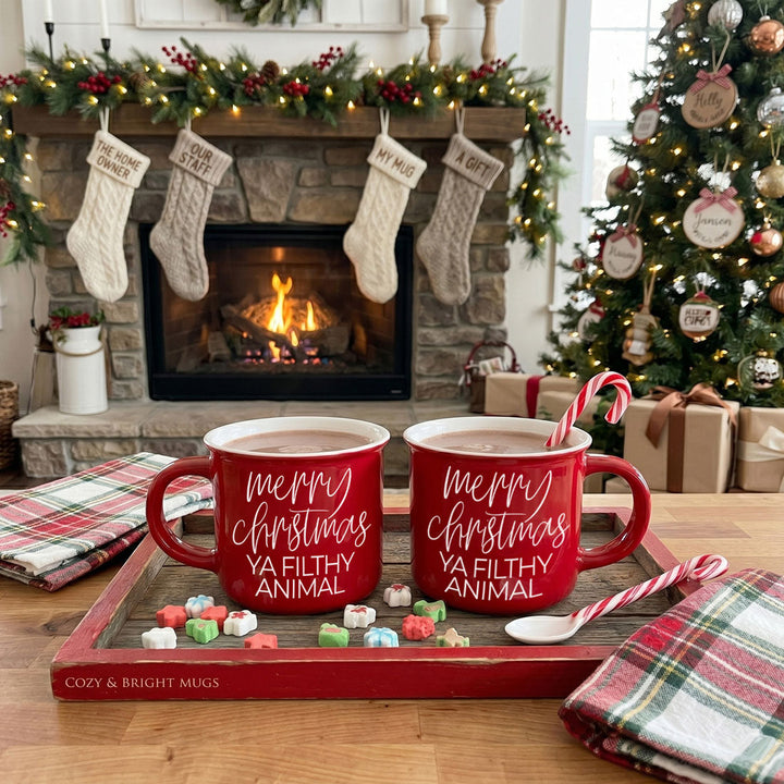 Ya Filthy Animal Ceramic Coffee Mug Funny Christmas Holiday Fun Gift for Friends