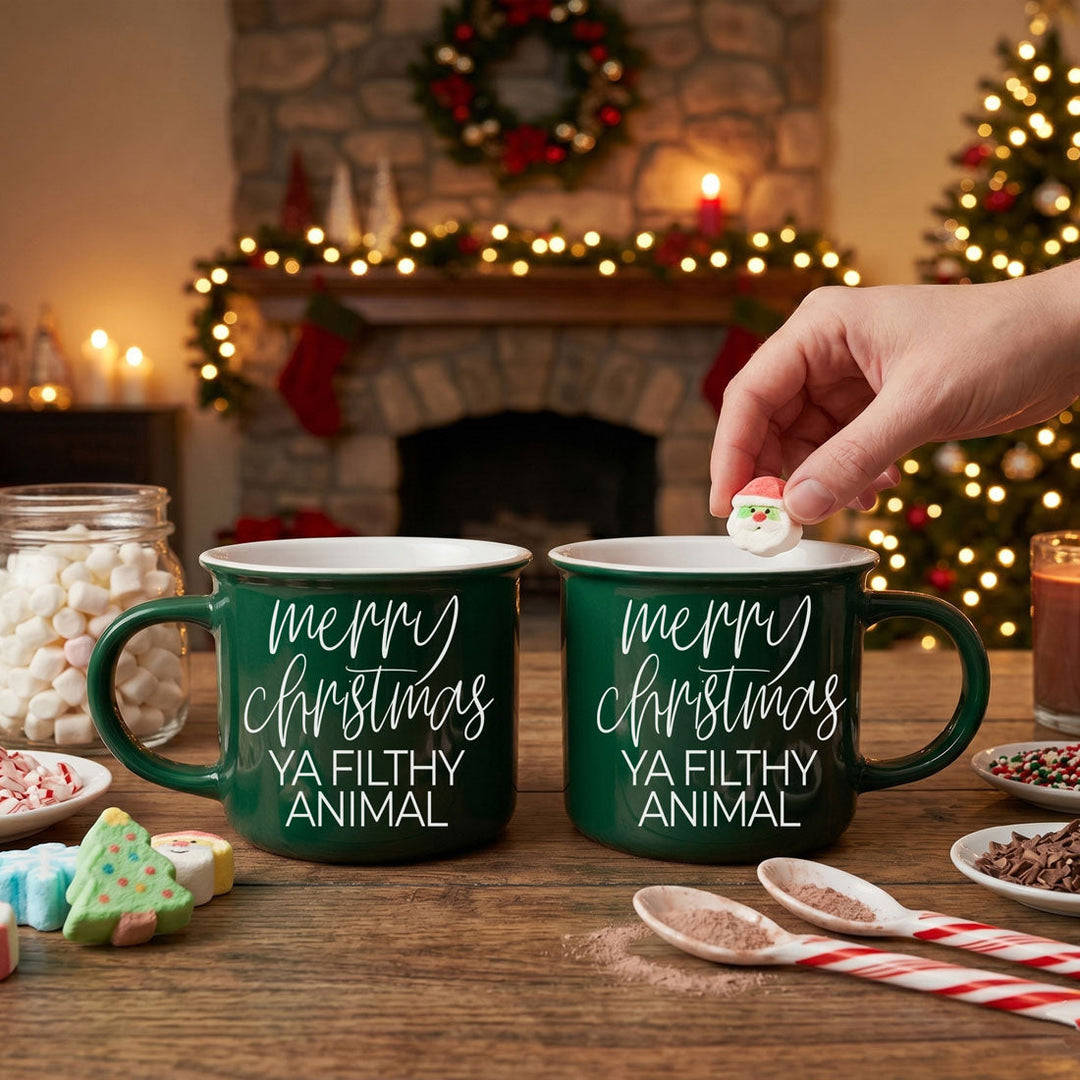 Ya Filthy Animal Ceramic Coffee Mug Funny Christmas Holiday Fun Gift for Friends