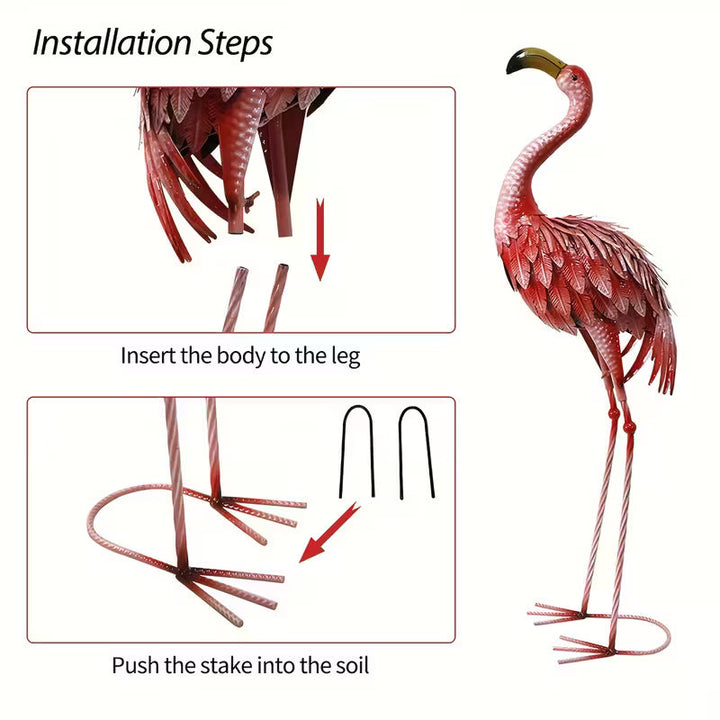 Flamingo Garden Statue