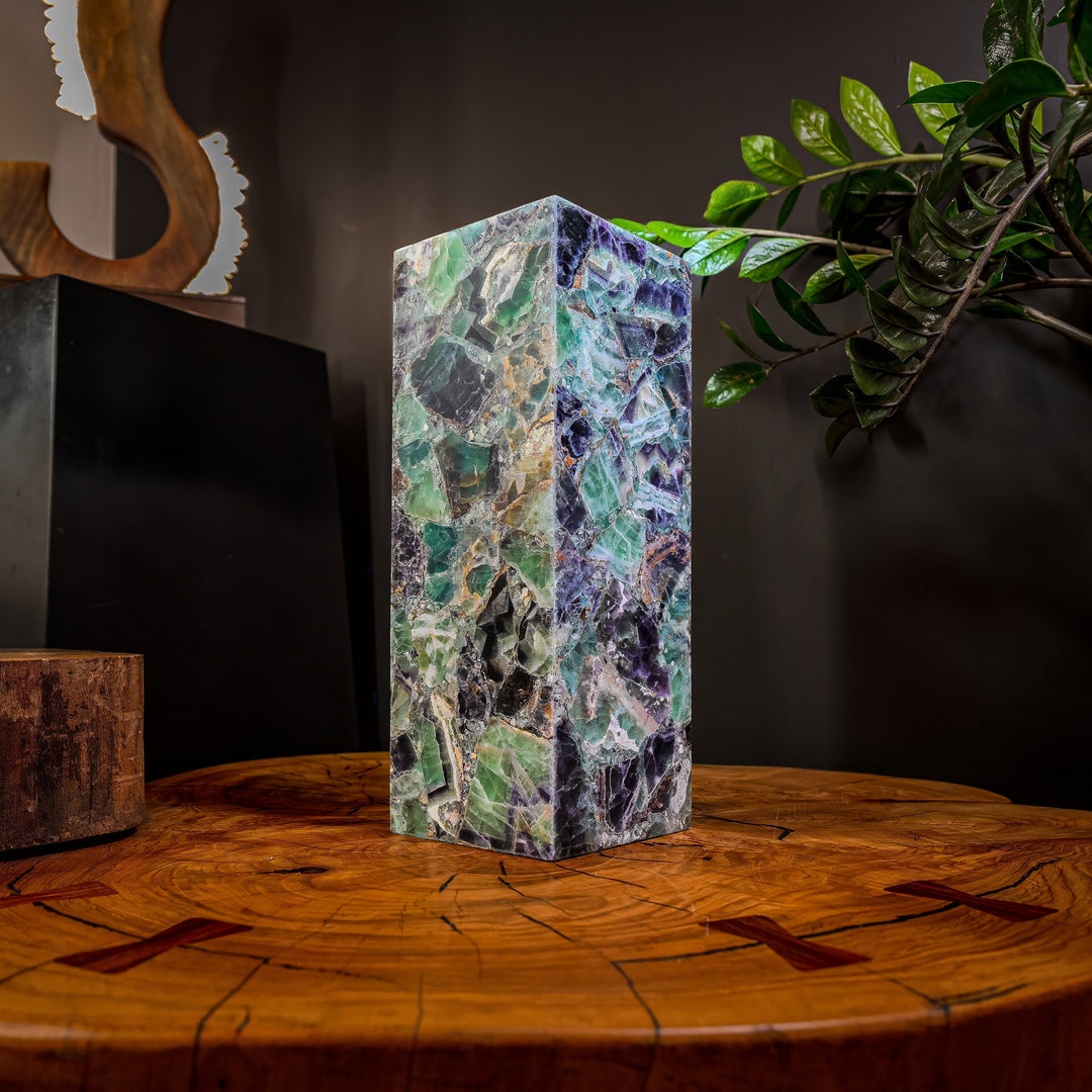 Fluorite Crystal Table Lamp 