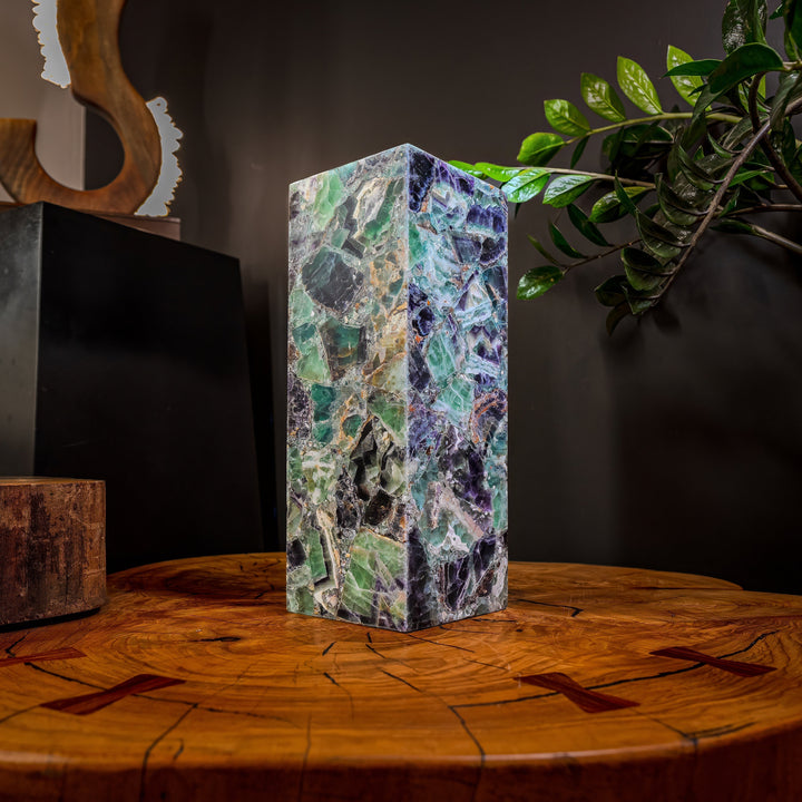 Fluorite Crystal Table Lamp 