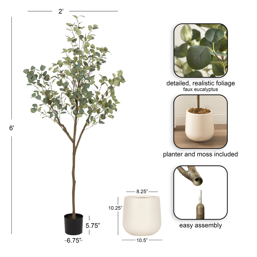Eudora Faux Eucalyptus Tree