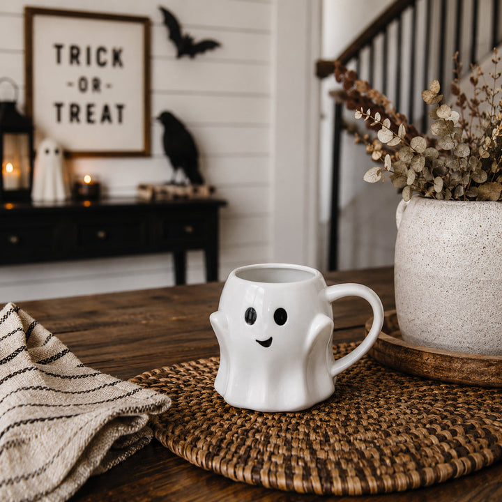 Ghost Ceramic Coffee Mug Halloween Spooky Drinkware Great Gift for Coffee Lovers