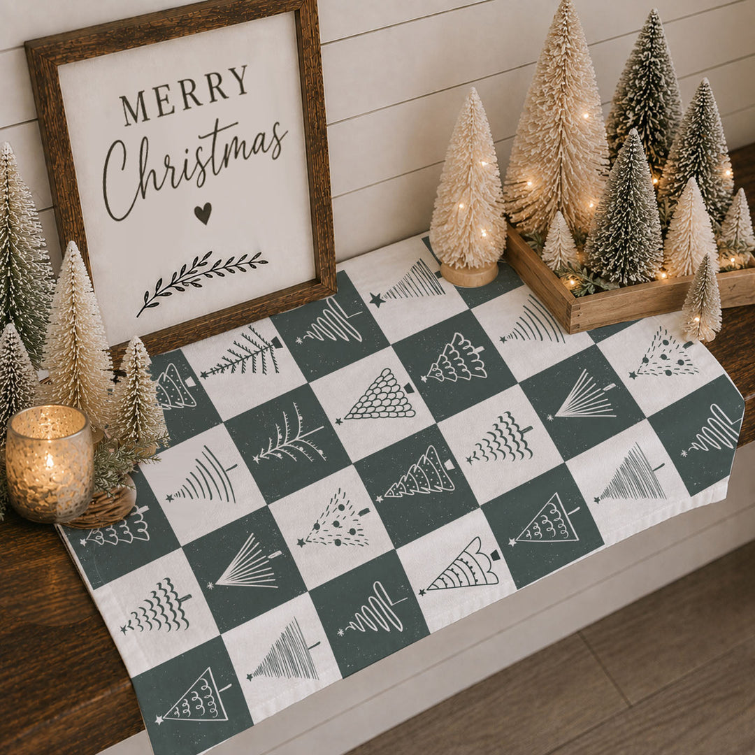 Christmas Tree Flour Sack Cotton Kitchen Tea Towel Holiday Decor Great Gift Idea
