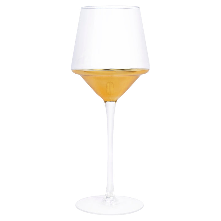 Gold Triangle Glasses - Set of 4