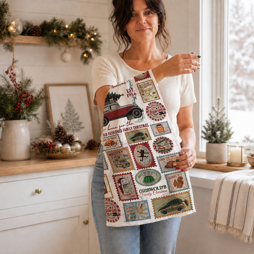 Griswold Vaca Christmas Kitchen Tea Towel Funny Holiday Decor Cheeky Fun Gift