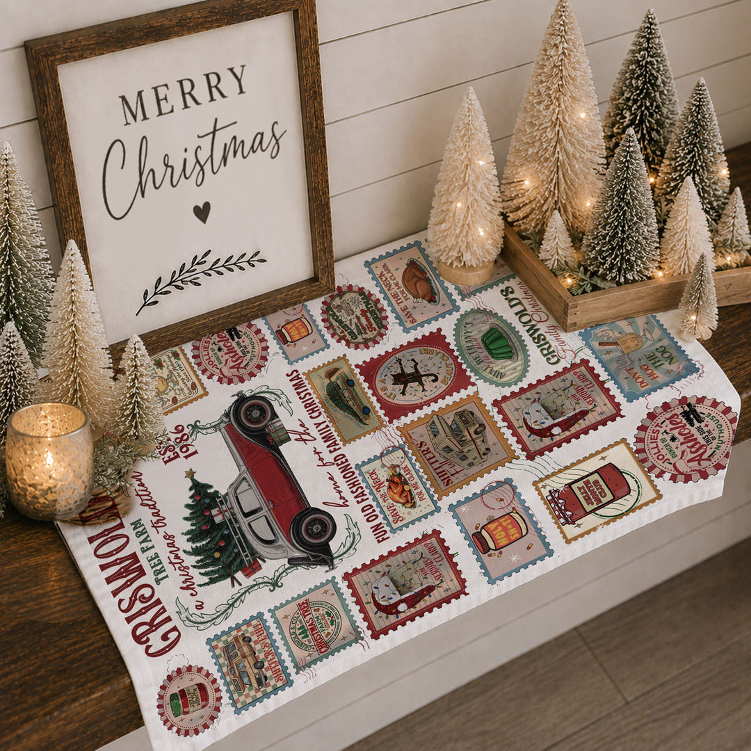 Griswold Vaca Christmas Kitchen Tea Towel Funny Holiday Decor Cheeky Fun Gift