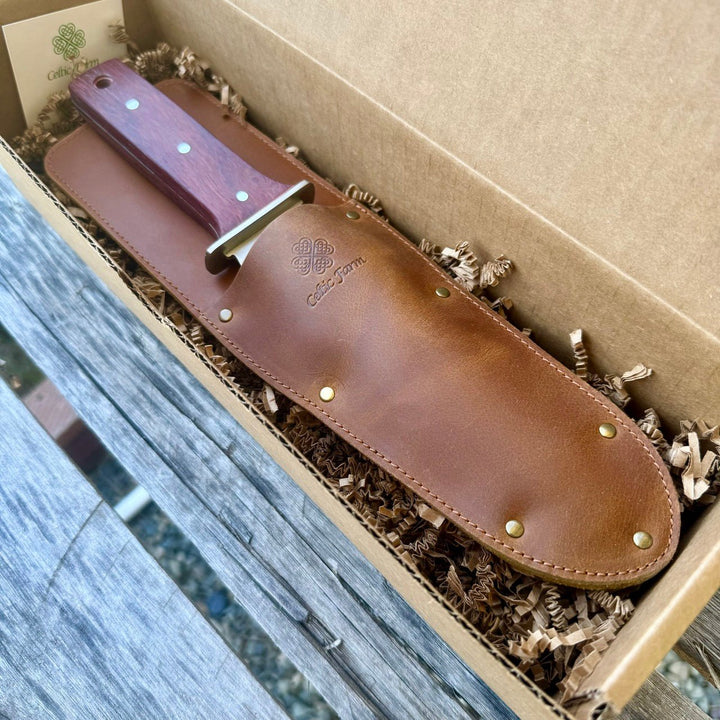 Hori Hori Garden Gift Box | Hori, Custom Leather Sheath &amp; Dual Surface Diamond Sharpener