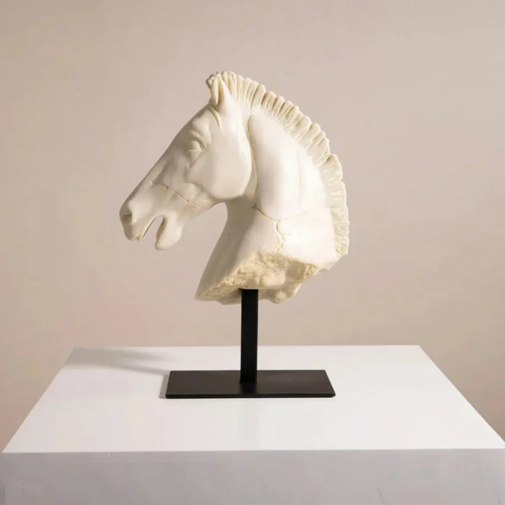 Horse Head - Retro Bronze Statue