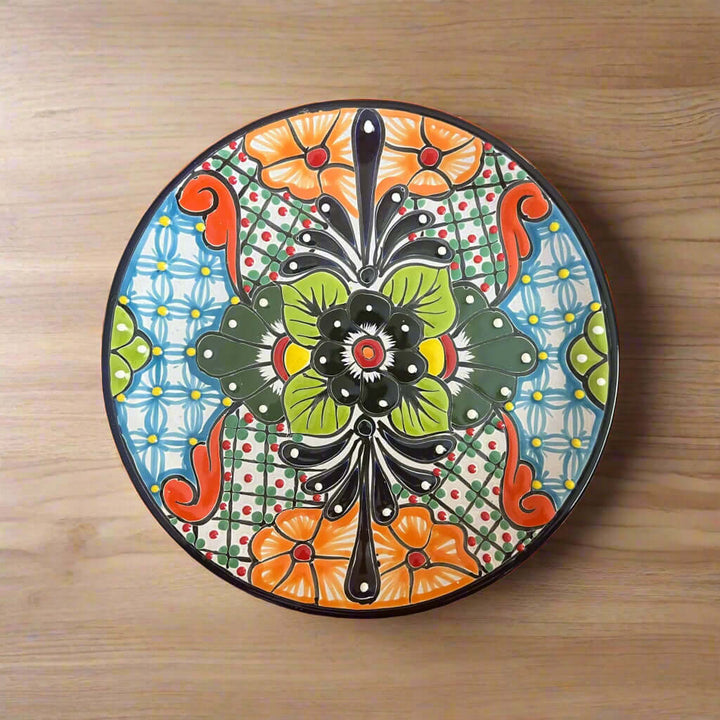 Talavera Dinnerware Set | 26-Piece Floral Tableware for 8