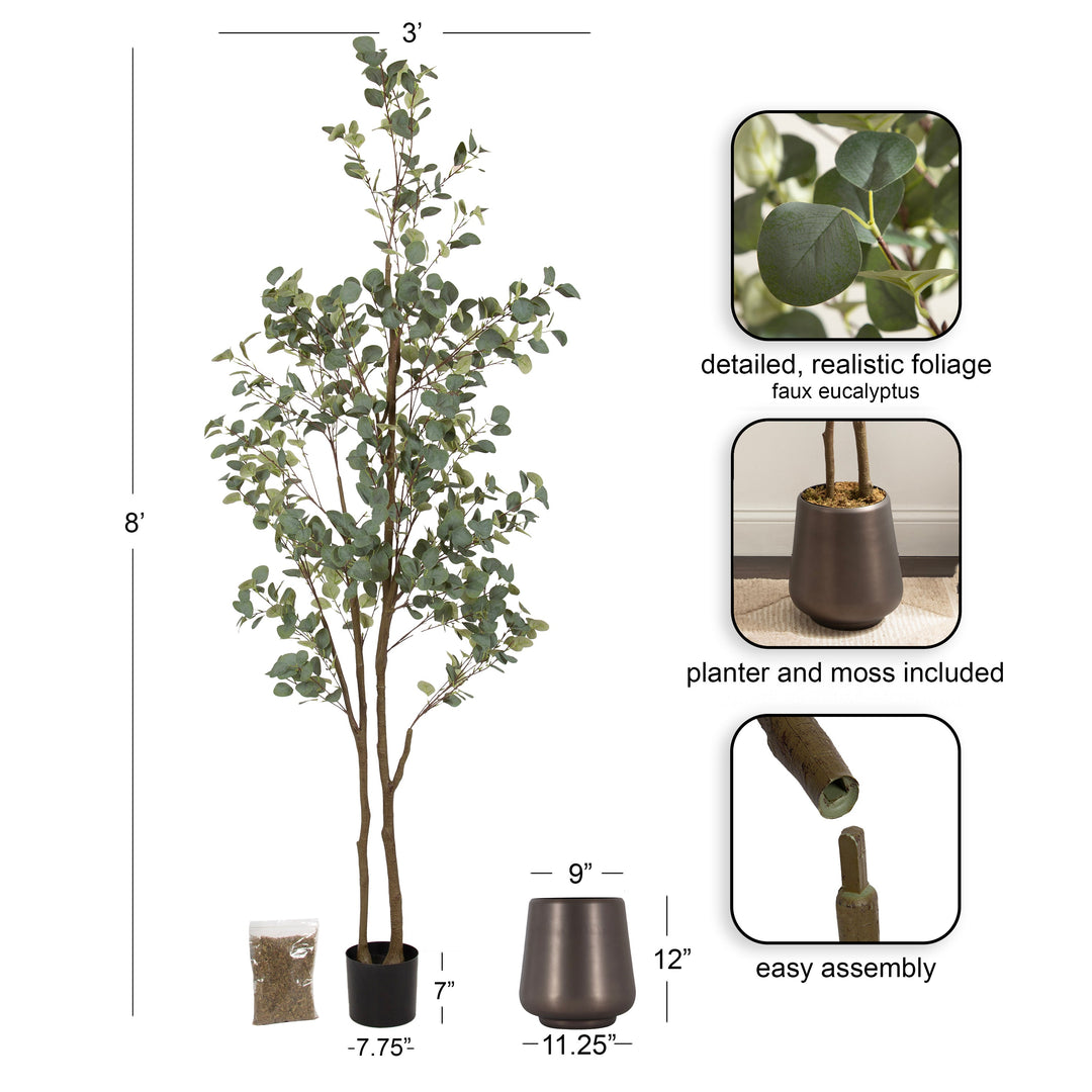 Eudora Faux Eucalyptus Tree