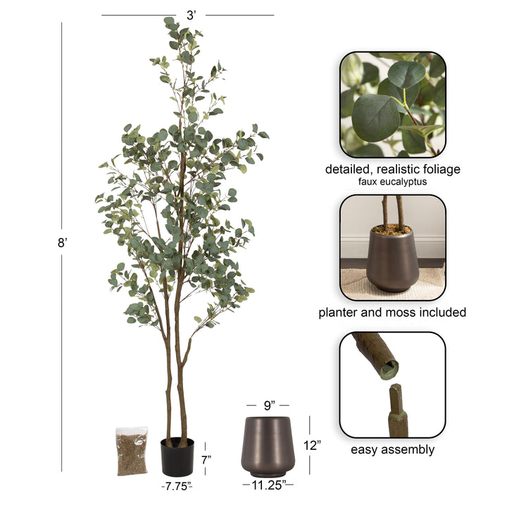 Eudora Faux Eucalyptus Tree