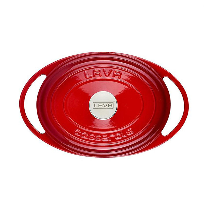 Lava Cast Iron Cookware - Durable Enamel Coated Oval Pot, 8.66 x 11.02 inches - Ideal for Home Cooks