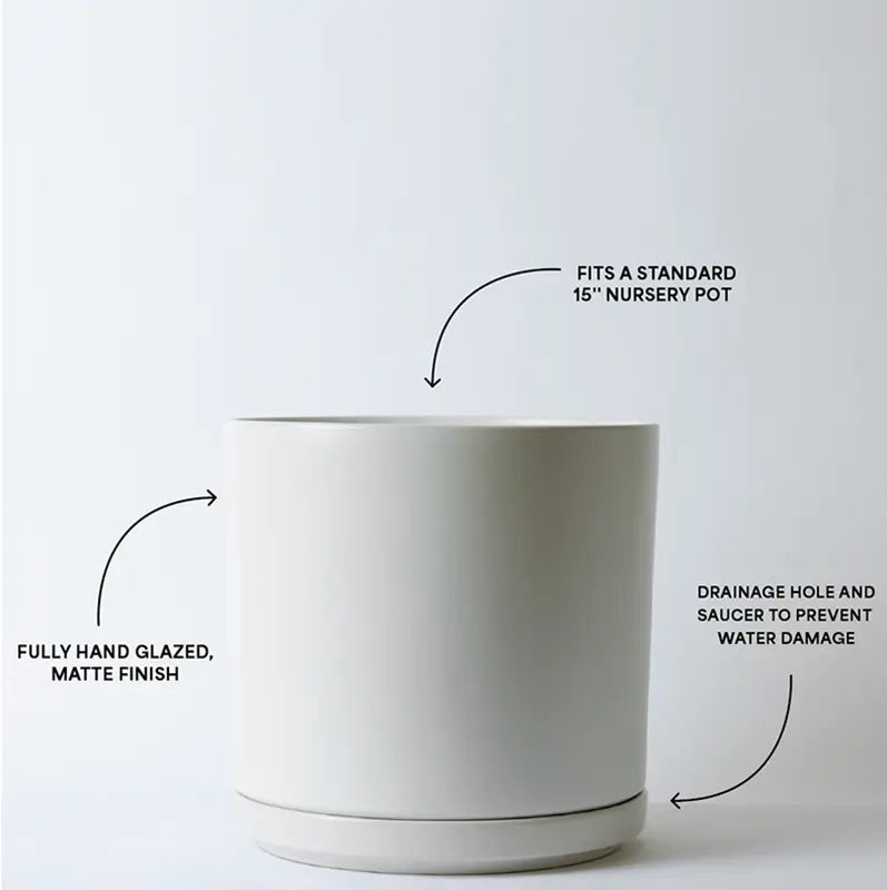 1st Generation, Solid Goods - Ceramic Cylinder with Saucer (FINAL SALE)