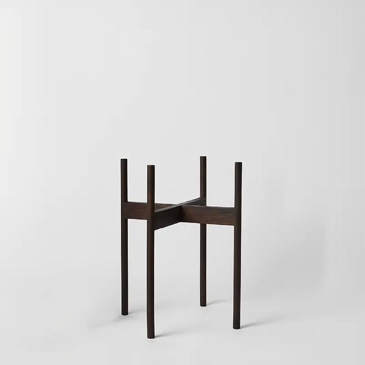 Rounded Hardwood Plant Stand