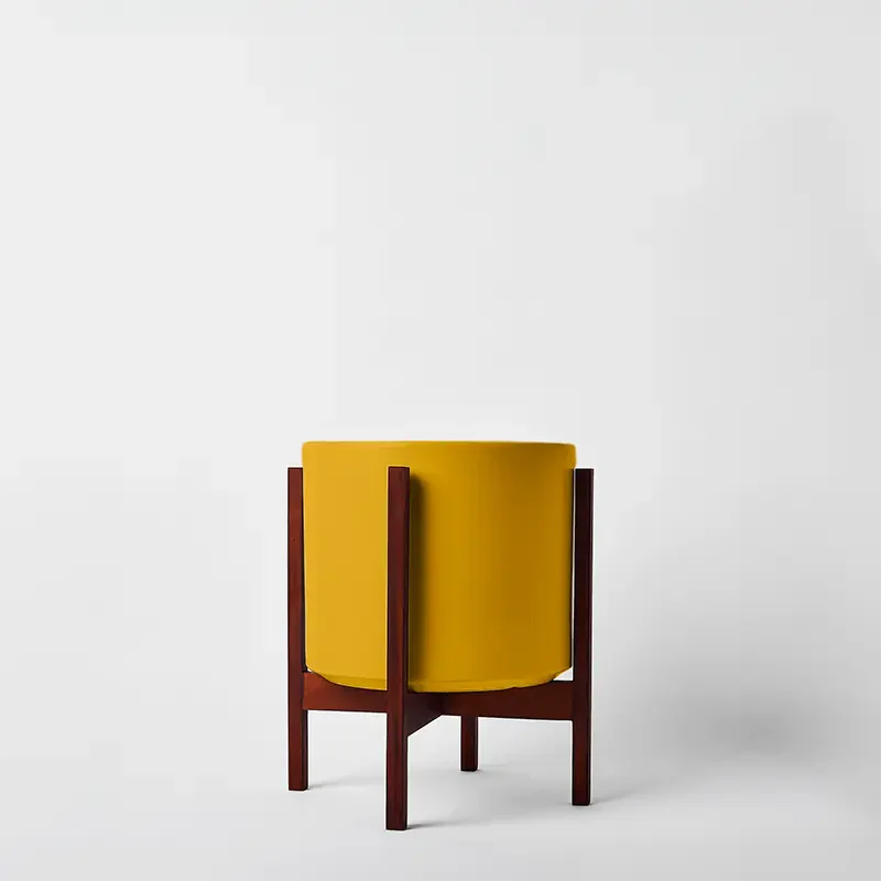1st Generation, Solid Goods Ceramic Cylinder– With or Without Square Mahogany Stand (FINAL SALE)