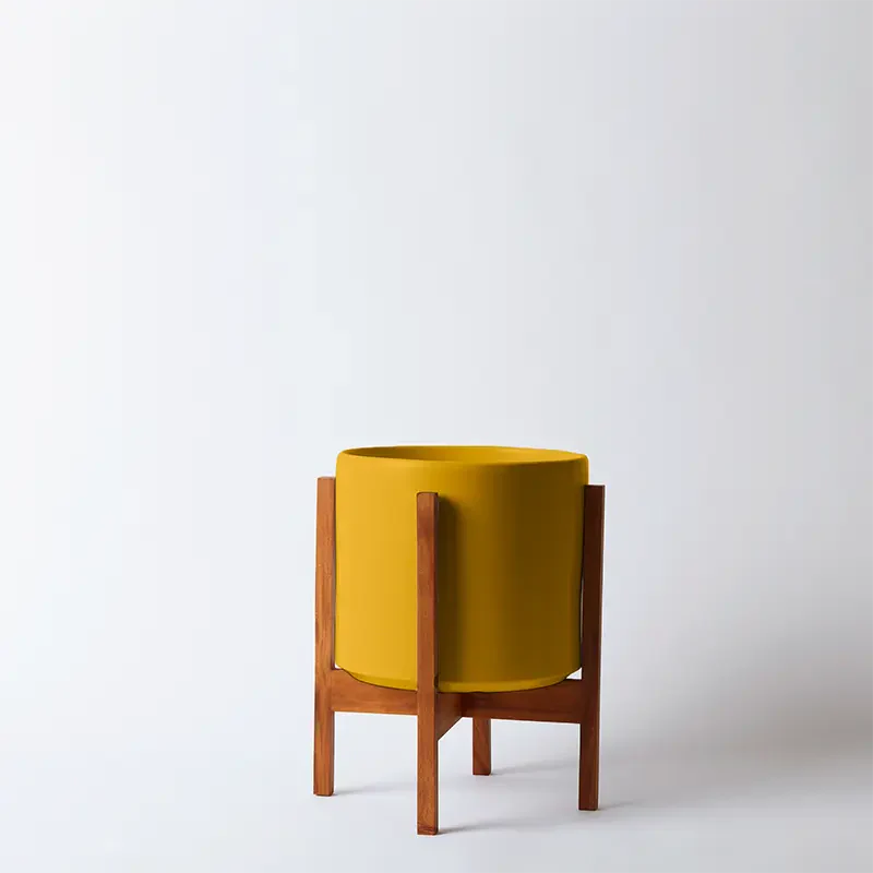 1st Generation, Solid Goods Ceramic Cylinder– With or Without Square Mahogany Stand (FINAL SALE)