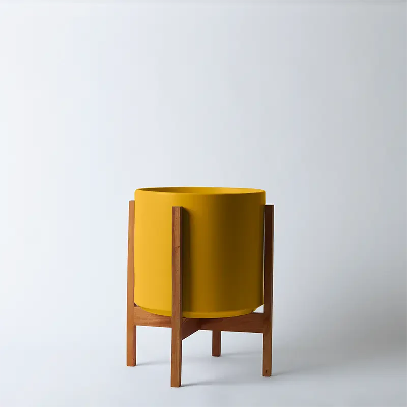 1st Generation, Solid Goods Ceramic Cylinder– With or Without Square Mahogany Stand (FINAL SALE)