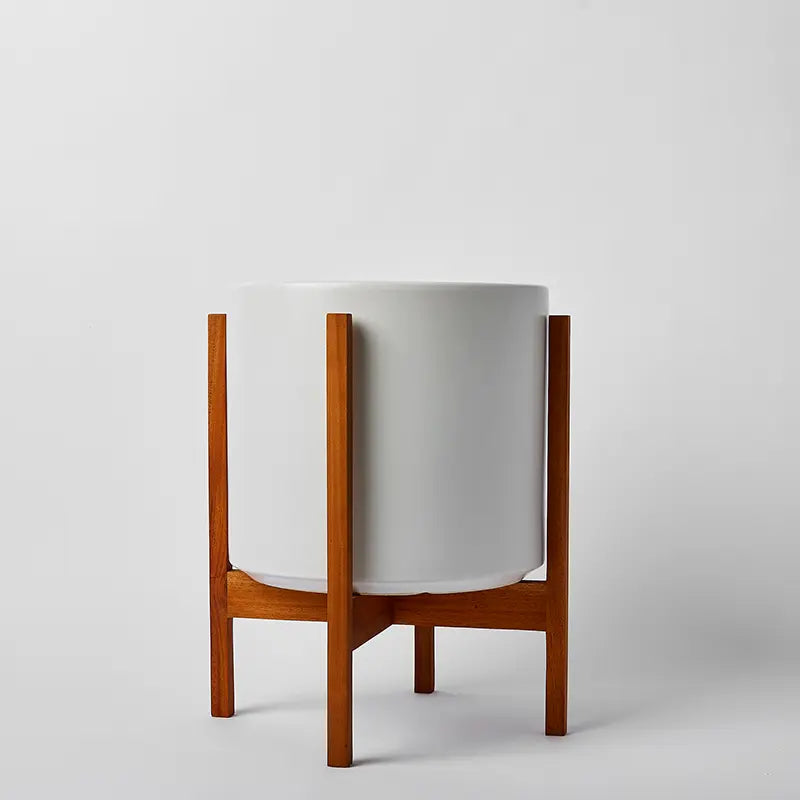 1st Generation, Solid Goods Ceramic Cylinder– With or Without Square Mahogany Stand (FINAL SALE)
