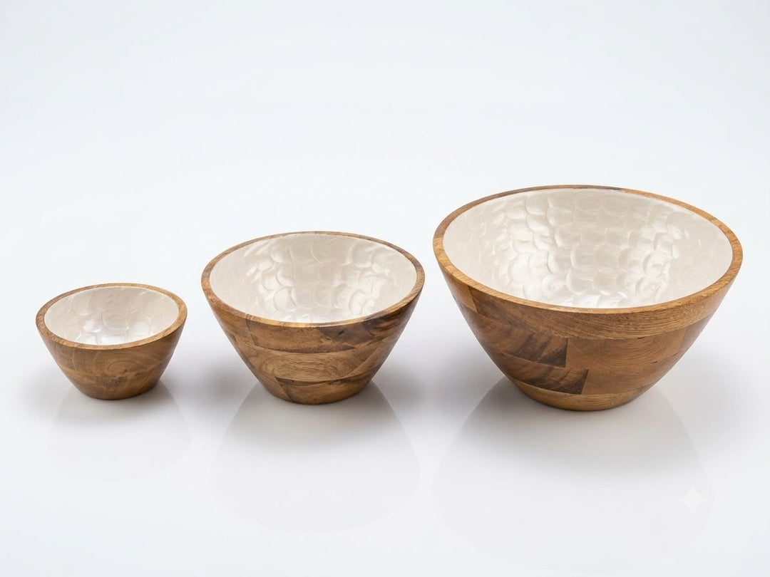 Mango Wood Bowl Set of 3