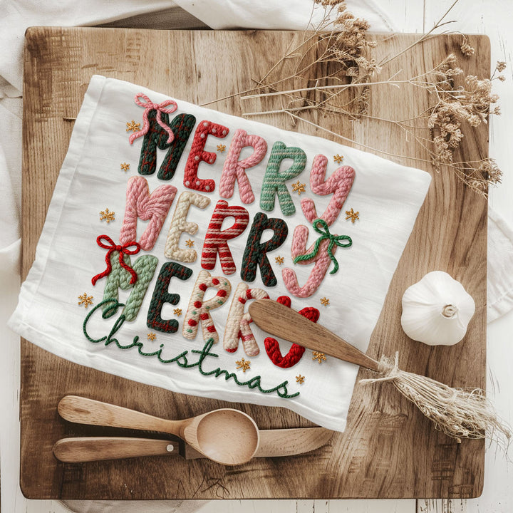 Nutcracker Pinks Christmas Kitchen Tea Towel Holiday Decor Fun Gift for Friends
