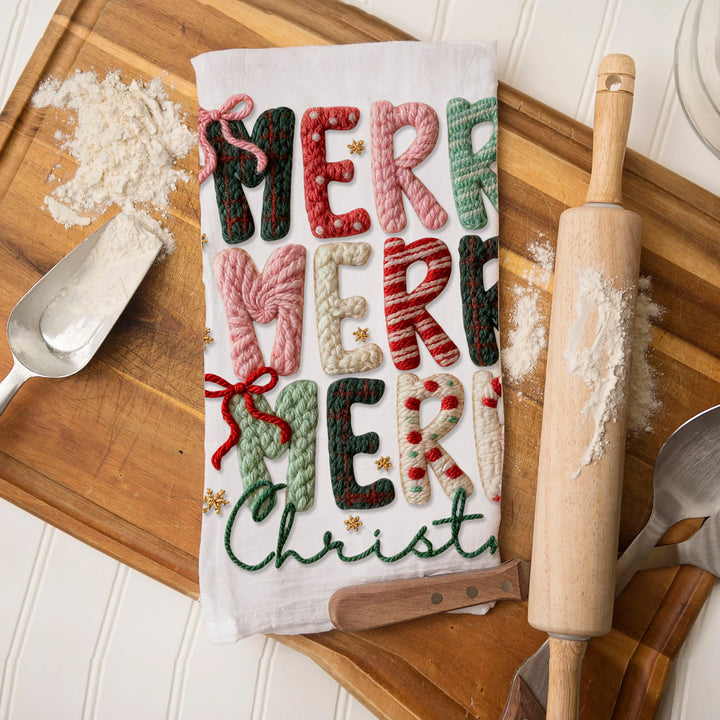 Nutcracker Pinks Christmas Kitchen Tea Towel Holiday Decor Fun Gift for Friends