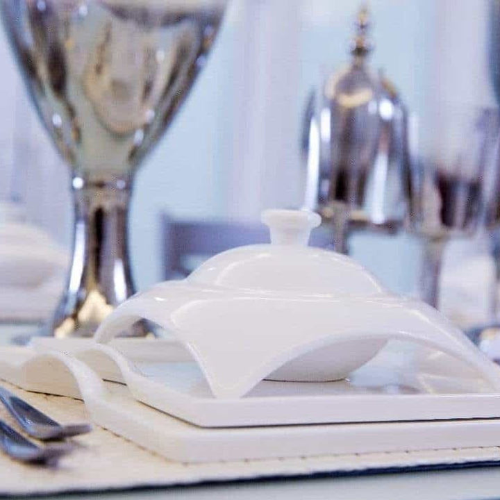 Square Porcelain Dinnerware Set