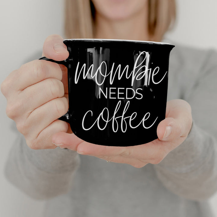 Mombie Funny Mom Ceramic Coffee Mug 14oz Motherhood Great Gift for Coffee Lovers