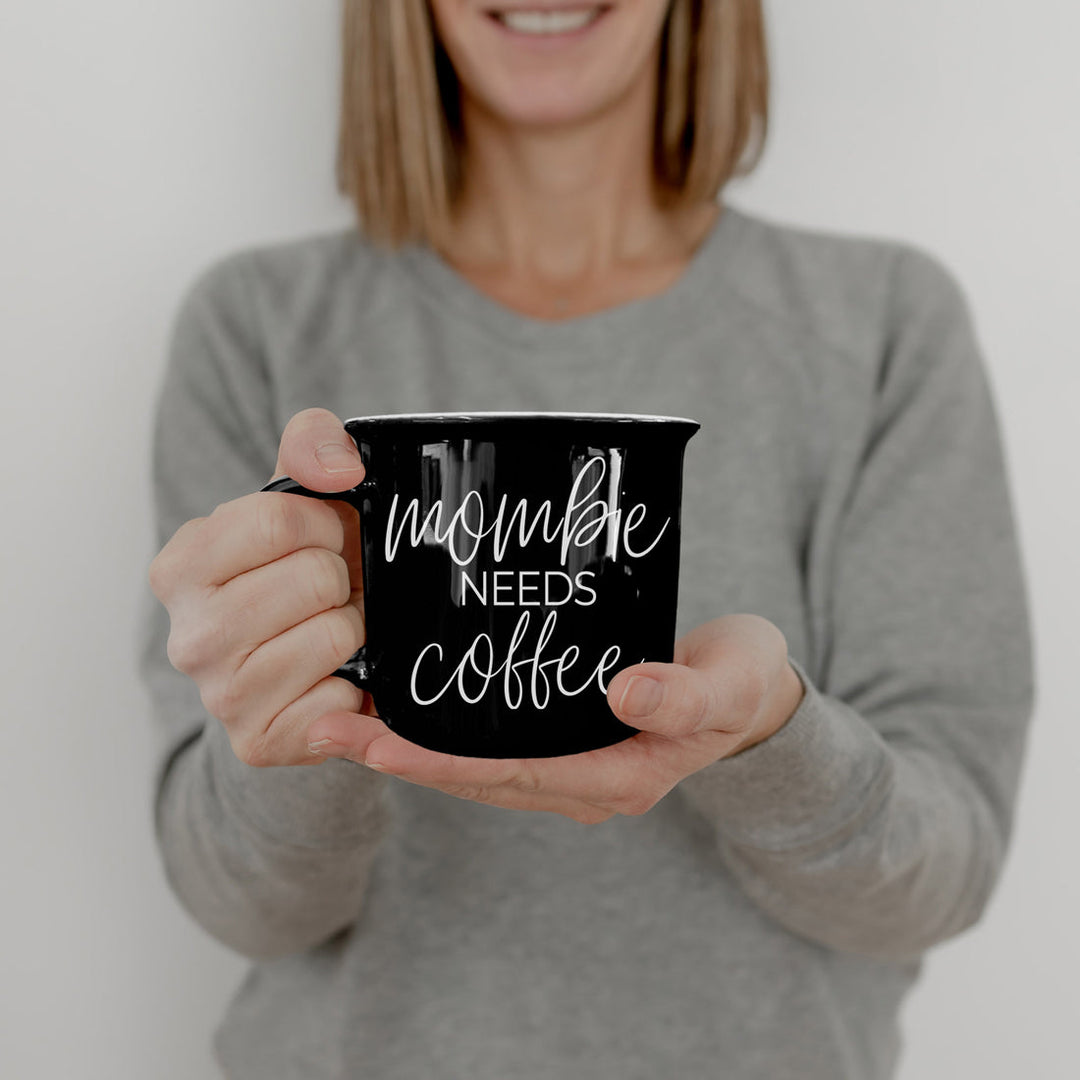 Mombie Funny Mom Ceramic Coffee Mug 14oz Motherhood Great Gift for Coffee Lovers