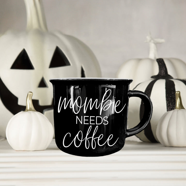 Mombie Funny Mom Ceramic Coffee Mug 14oz Motherhood Great Gift for Coffee Lovers