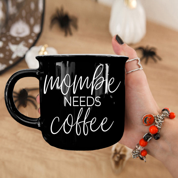 Mombie Funny Mom Ceramic Coffee Mug 14oz Motherhood Great Gift for Coffee Lovers