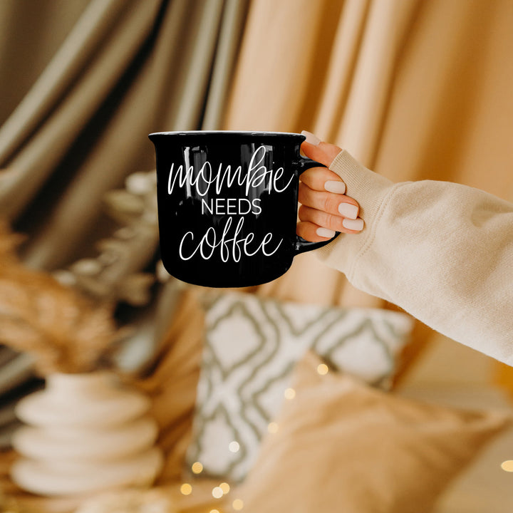 Mombie Funny Mom Ceramic Coffee Mug 14oz Motherhood Great Gift for Coffee Lovers