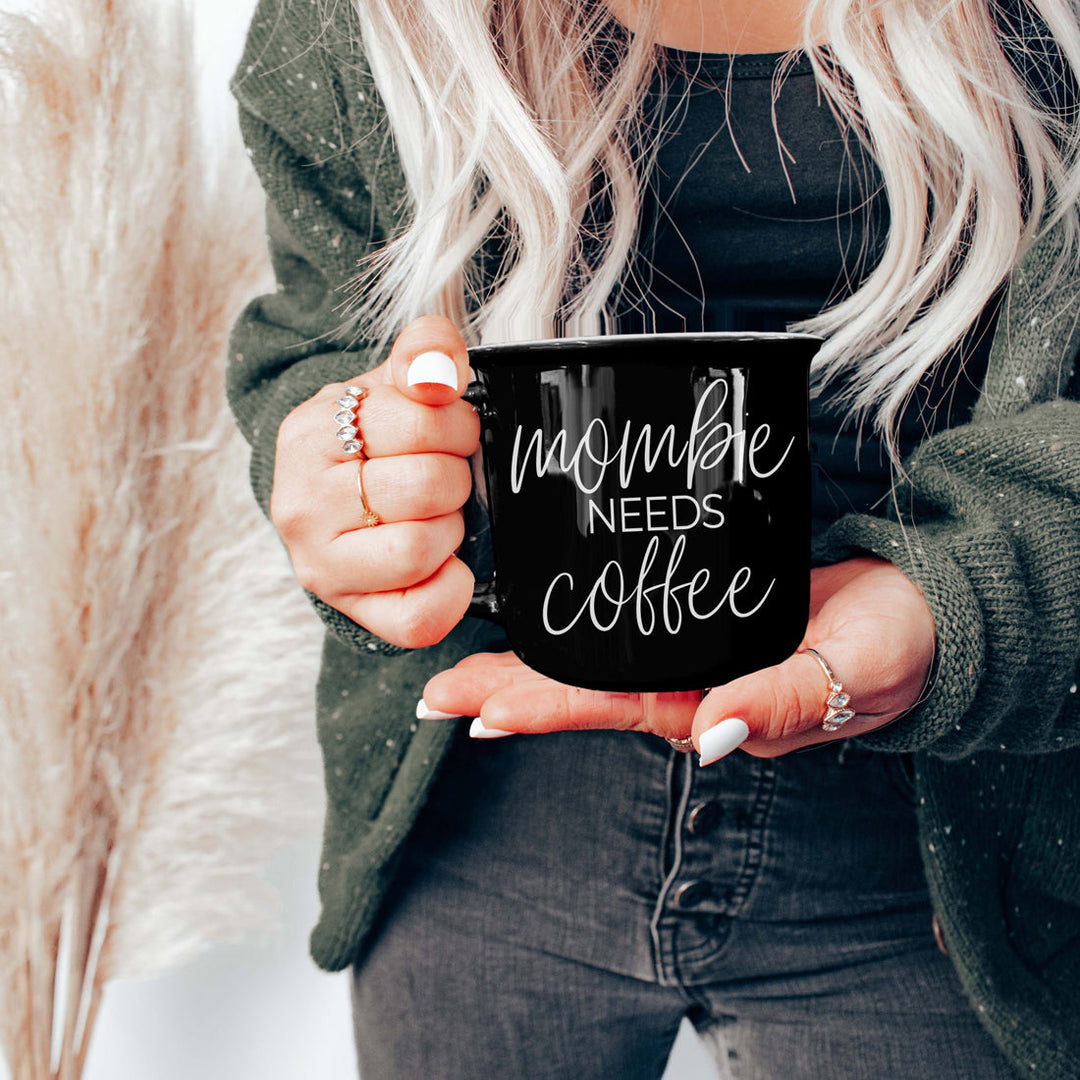 Mombie Funny Mom Ceramic Coffee Mug 14oz Motherhood Great Gift for Coffee Lovers