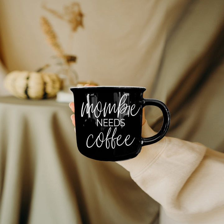 Mombie Funny Mom Ceramic Coffee Mug 14oz Motherhood Great Gift for Coffee Lovers