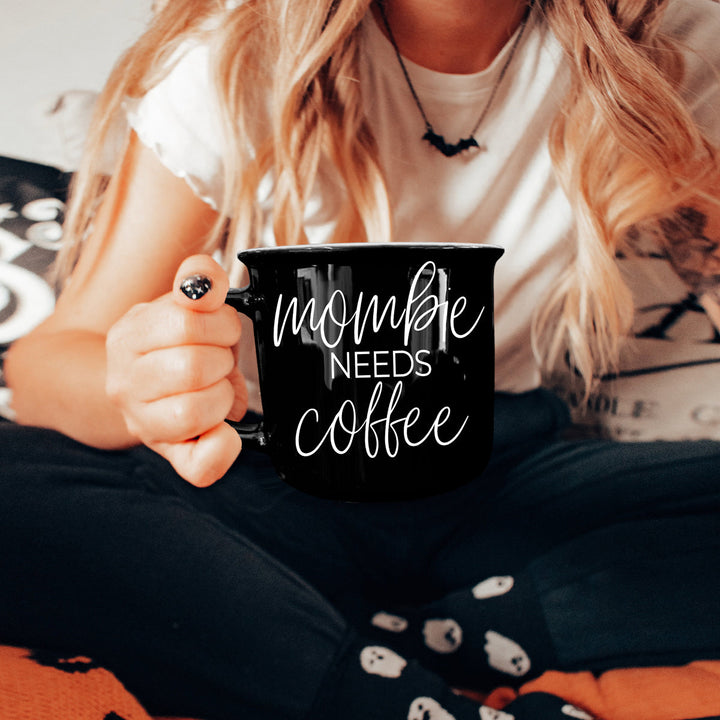 Mombie Funny Mom Ceramic Coffee Mug 14oz Motherhood Great Gift for Coffee Lovers