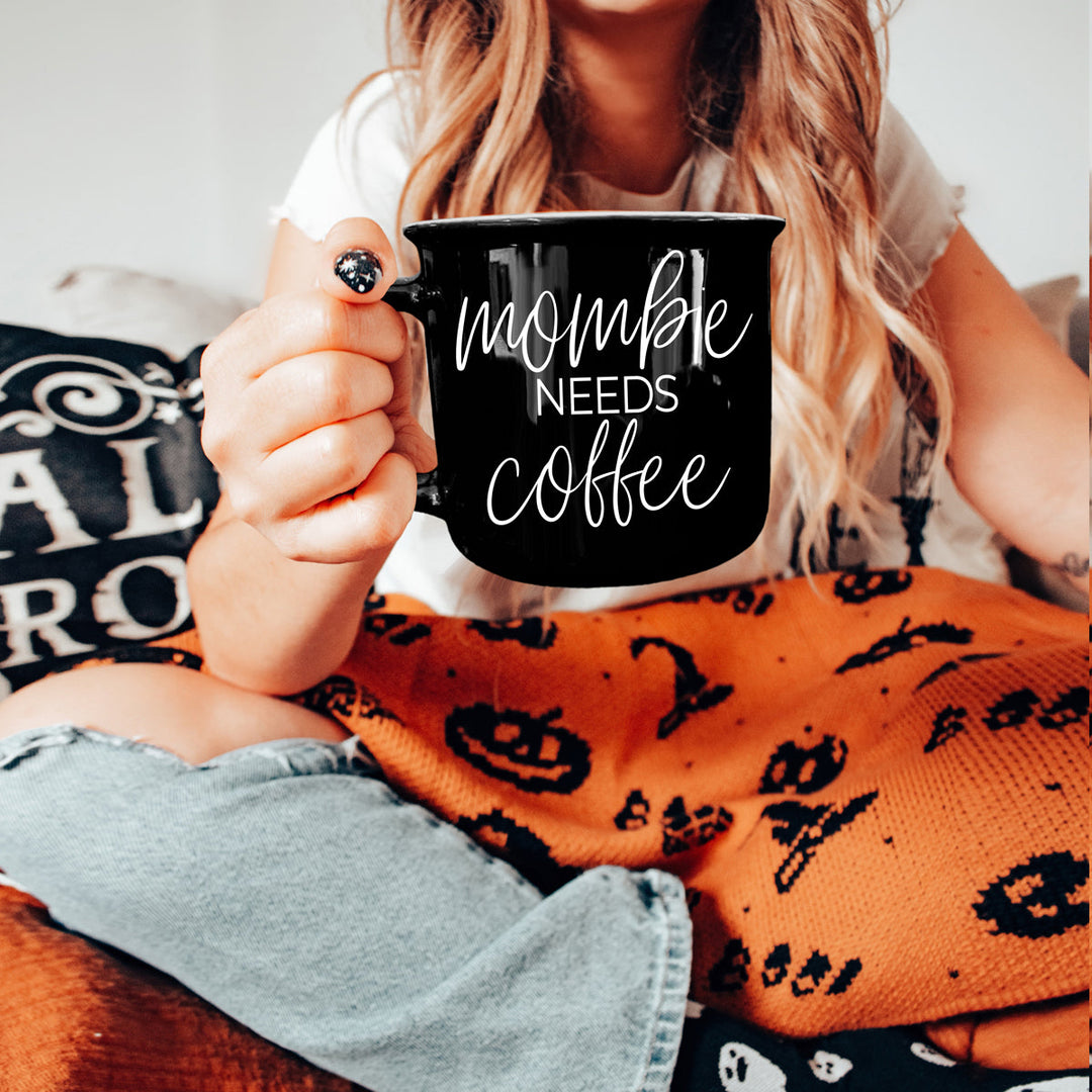 Mombie Funny Mom Ceramic Coffee Mug 14oz Motherhood Great Gift for Coffee Lovers