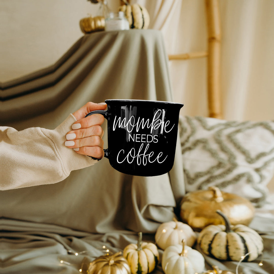 Mombie Funny Mom Ceramic Coffee Mug 14oz Motherhood Great Gift for Coffee Lovers