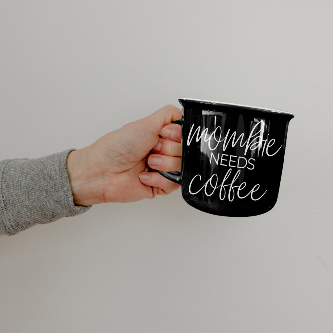 Mombie Funny Mom Ceramic Coffee Mug 14oz Motherhood Great Gift for Coffee Lovers