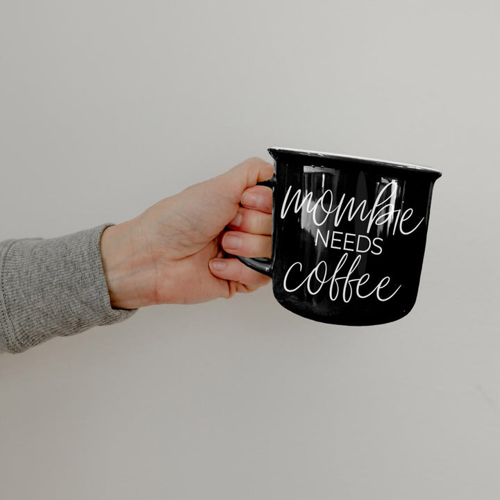 Mombie Funny Mom Ceramic Coffee Mug 14oz Motherhood Great Gift for Coffee Lovers
