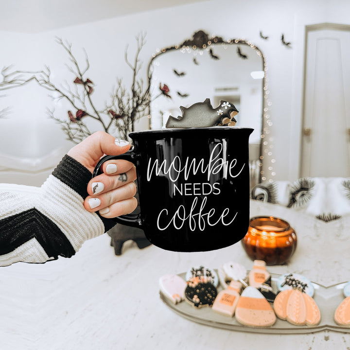 Mombie Funny Mom Ceramic Coffee Mug 14oz Motherhood Great Gift for Coffee Lovers