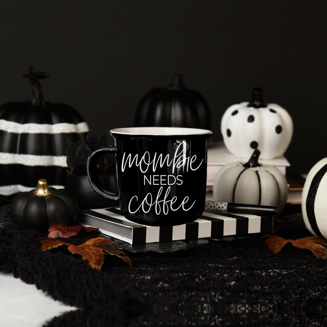 Mombie Funny Mom Ceramic Coffee Mug 14oz Motherhood Great Gift for Coffee Lovers
