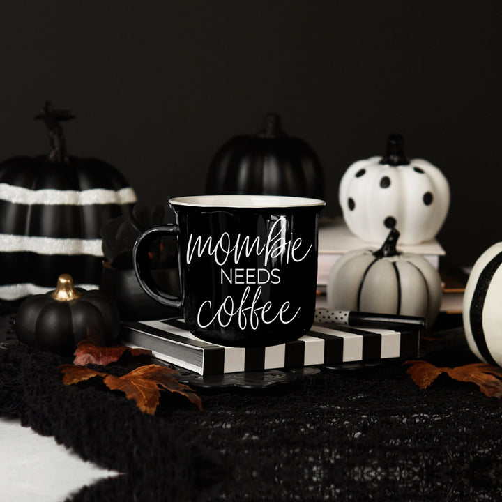 Mombie Funny Mom Ceramic Coffee Mug 14oz Motherhood Great Gift for Coffee Lovers