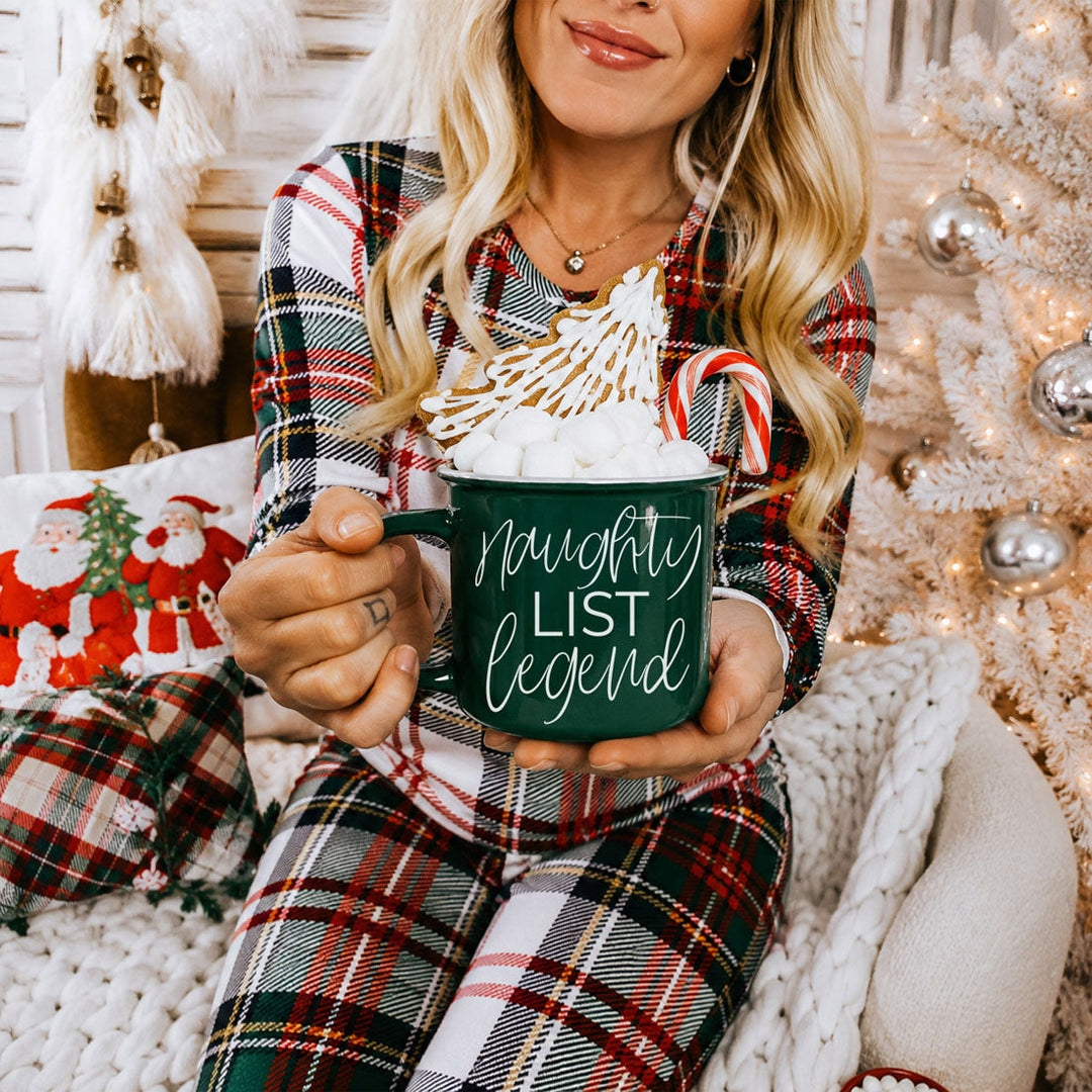 Naughty List Legend Funny Ceramic Coffee Mug Christmas Cheeky Gift for Friends