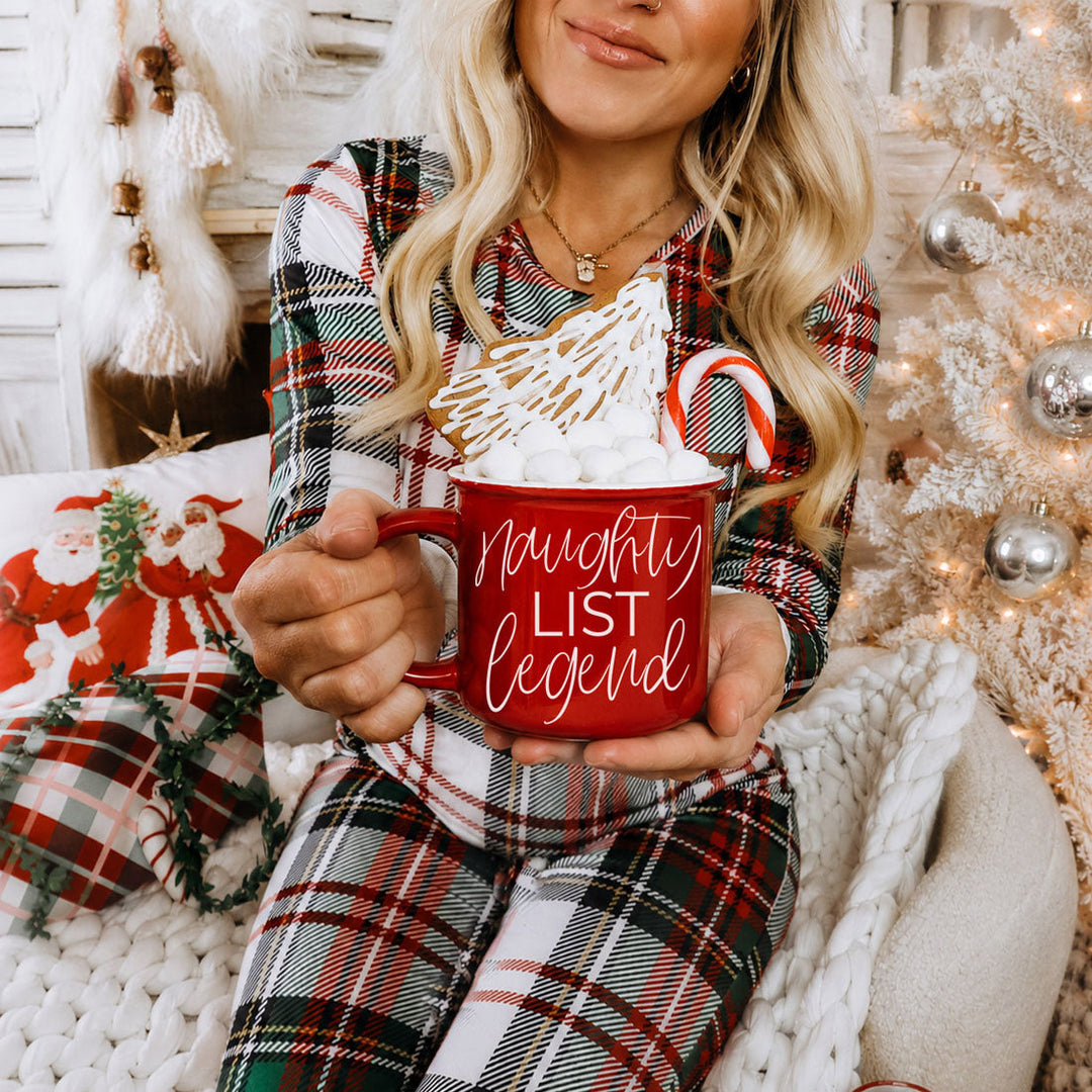 Naughty List Legend Funny Ceramic Coffee Mug Christmas Cheeky Gift for Friends