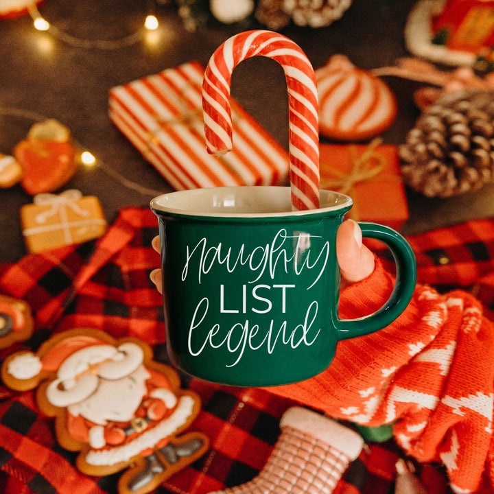 Naughty List Legend Funny Ceramic Coffee Mug Christmas Cheeky Gift for Friends