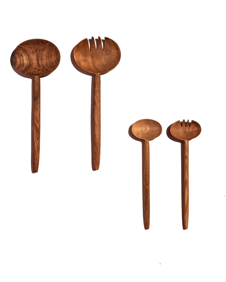Oval Salad Set Spoons