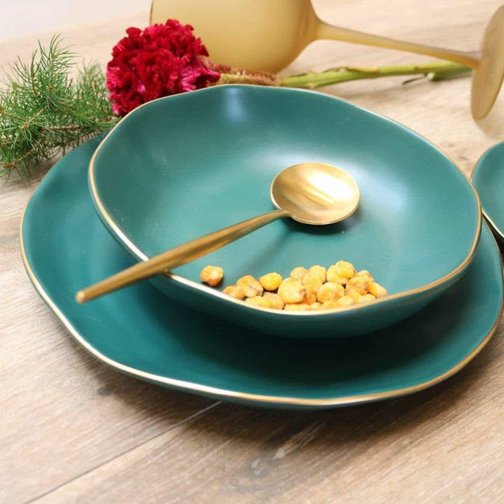 Pine Green Soup Bowl-Set of 4