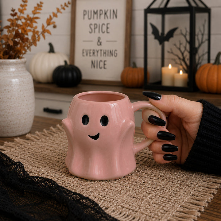 Ghost Ceramic Coffee Mug Halloween Spooky Drinkware Great Gift for Coffee Lovers
